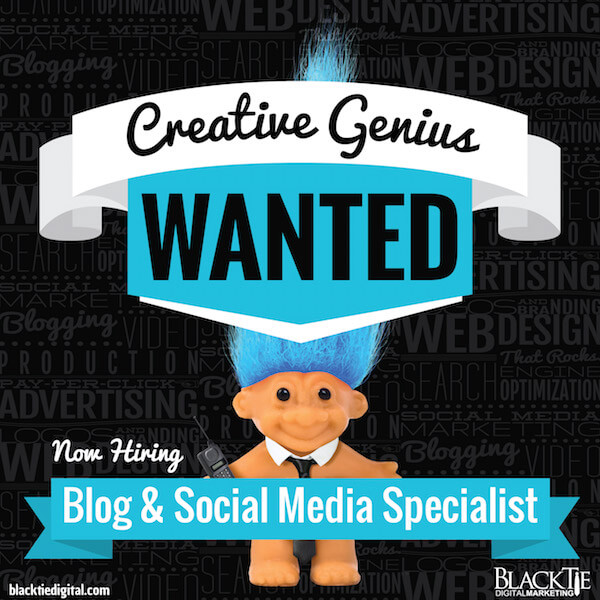 Creative Genius Wanted: Blog & Social Media Specialist