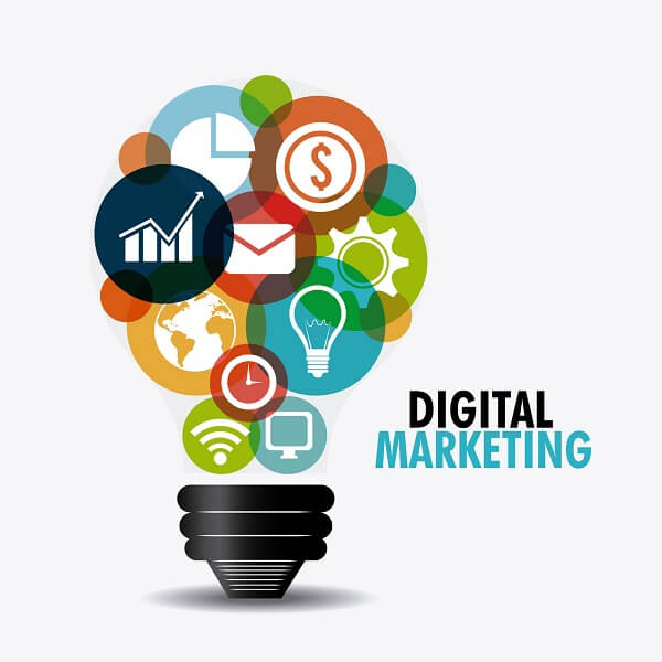 Digital marketing design, vector illustration eps 10